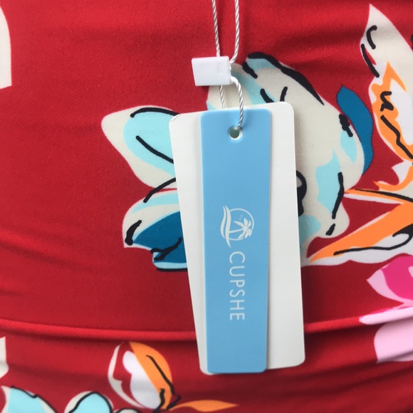 Women's Cupshe Bikini Set High Waisted Twist Hook  Set of 2 Swimsuit Size Medium - Picture 6 of 6